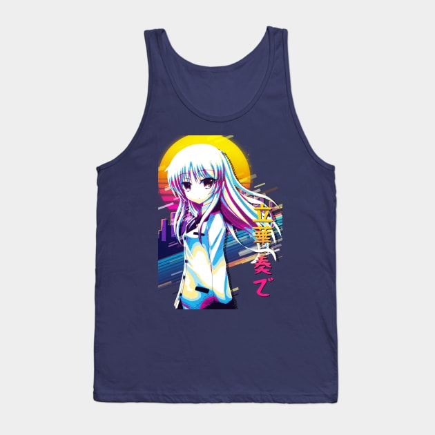 Kanade Tachibana - Angel Beats! Tank Top by 80sRetro